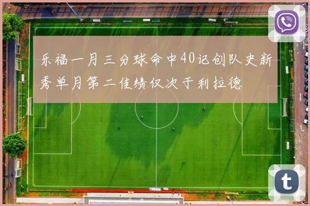 乐福一月三分球命中40记创队史新秀单月第二佳绩仅次于利拉德