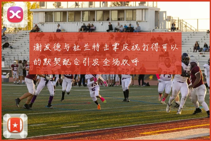 谢泼德与杜兰特击掌庆祝打得可以的默契配合引发全场欢呼