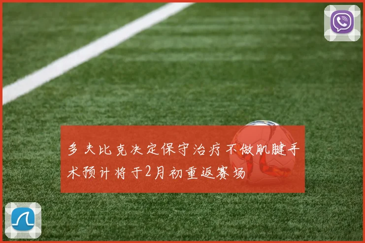 多夫比克决定保守治疗不做肌腱手术预计将于2月初重返赛场